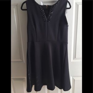 Cynthia Rowley Black Fit & Flare Cocktail Dress